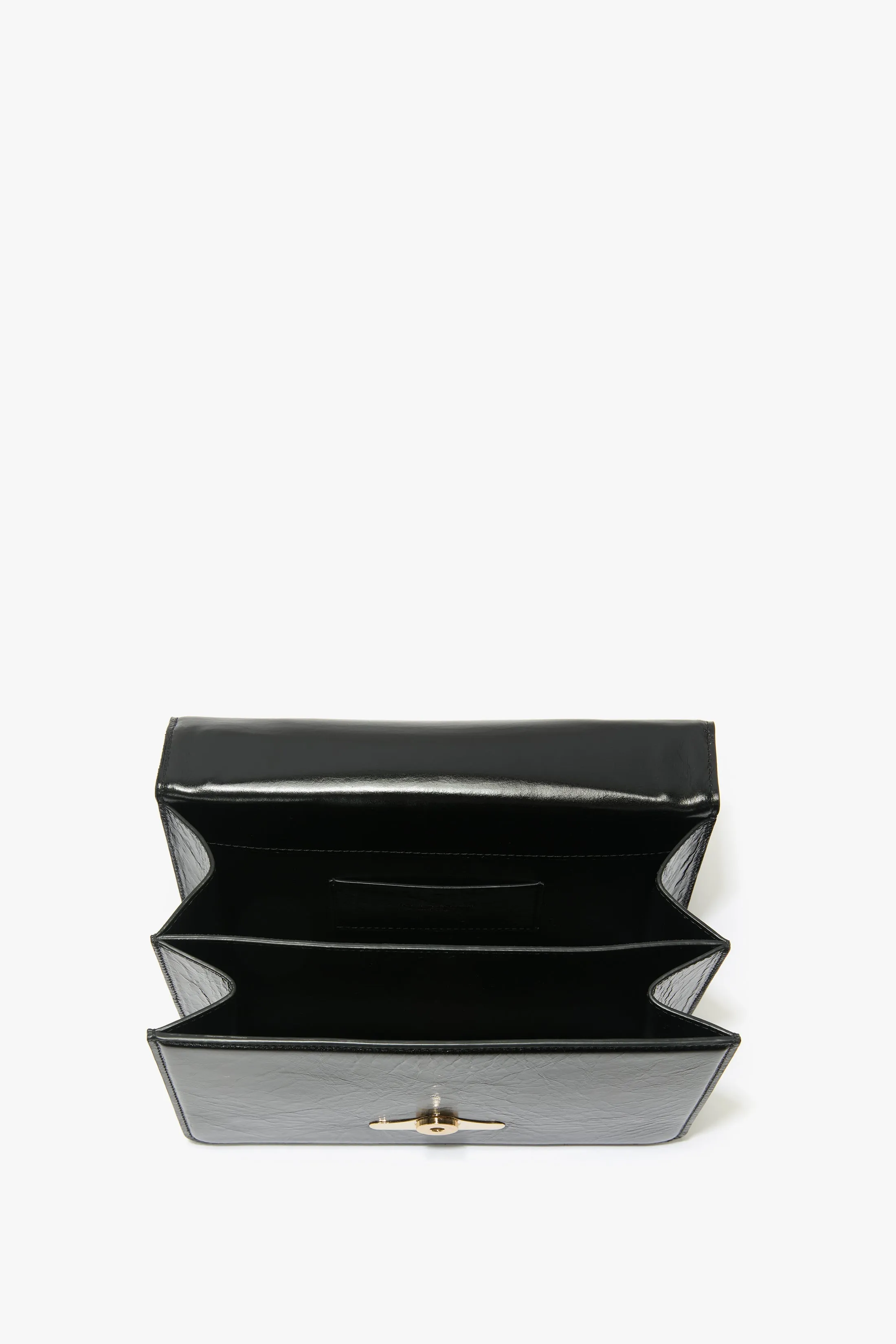 202 Crossbody Bag In Black Distressed Leather