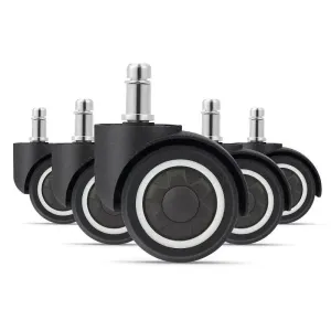 5 Piece 2 Tpr Rubber Office Chair Casters Safe and Mute