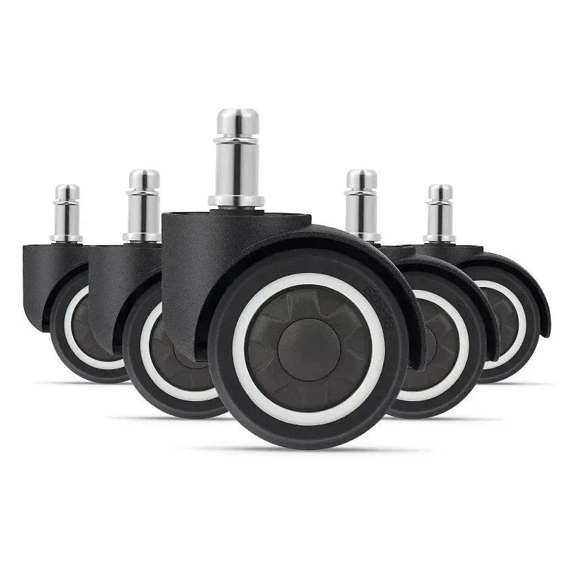 5 Piece 2 Tpr Rubber Office Chair Casters Safe and Mute