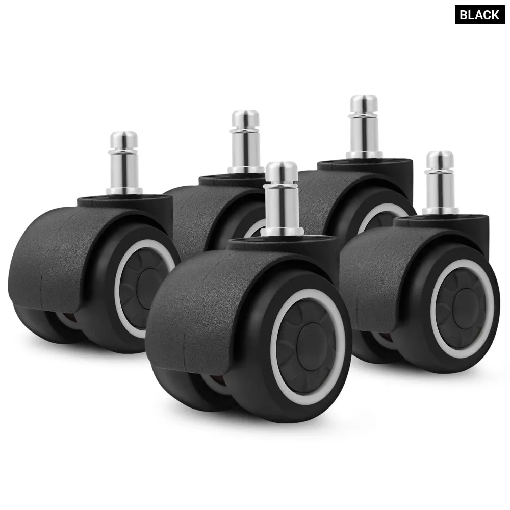 5 Piece 2 Tpr Rubber Office Chair Casters Safe and Mute