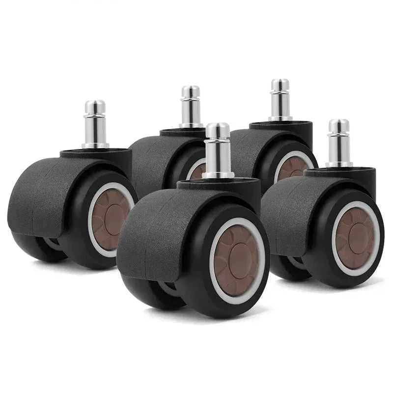 5 Piece 2 Tpr Rubber Office Chair Casters Safe and Mute