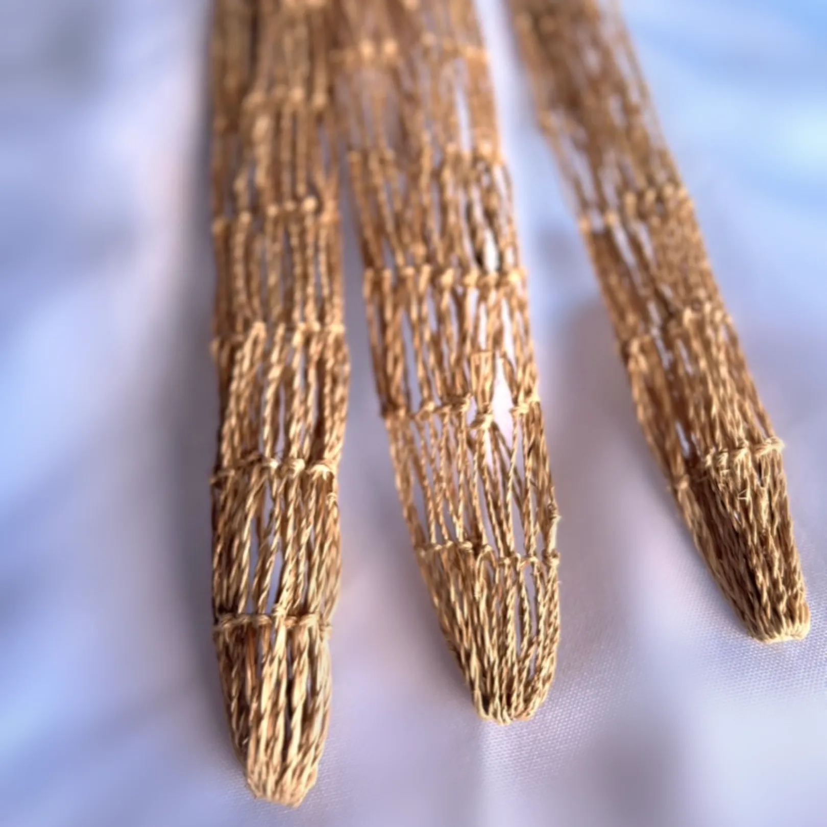 Abaca Netted Gift Bags, set of 3