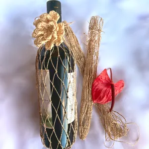 Abaca Netted Gift Bags, set of 3