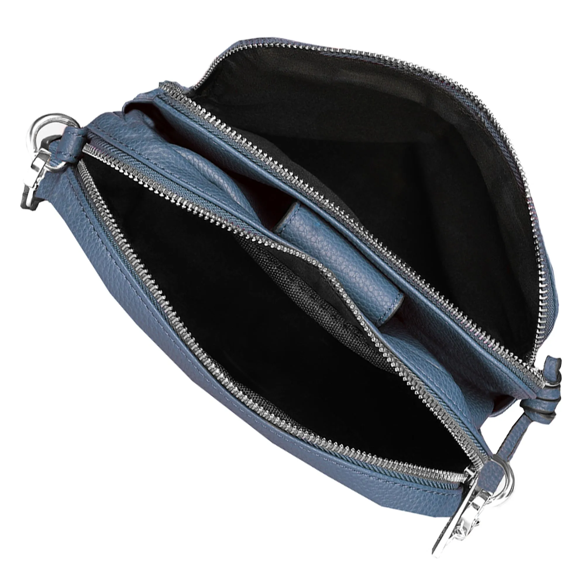 Accessorize London Women's Blue Wide Strap Functional Sling Bag