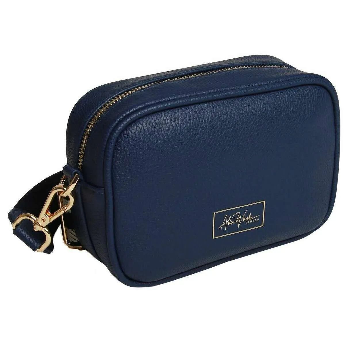 Alice Wheeler London Mini Mayfair Camera Crossbody Bag - Navy