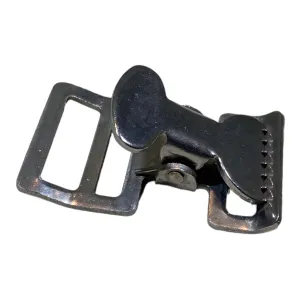 Alligator Buckle Tourniquet Spring Action Buckle 1" Nickel Plated Clamp | 1TBN