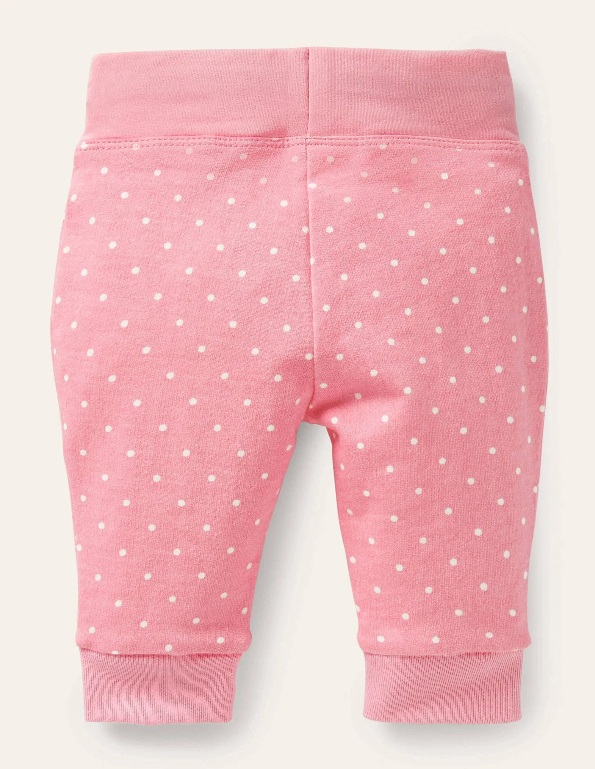Appliqué Knee Jersey Bottoms-Formica Pink Hedgehogs