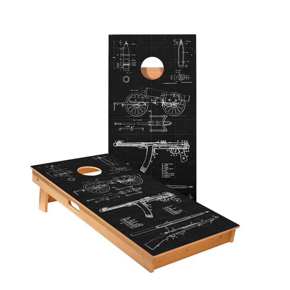 Arms Drawings Star Cornhole Boards