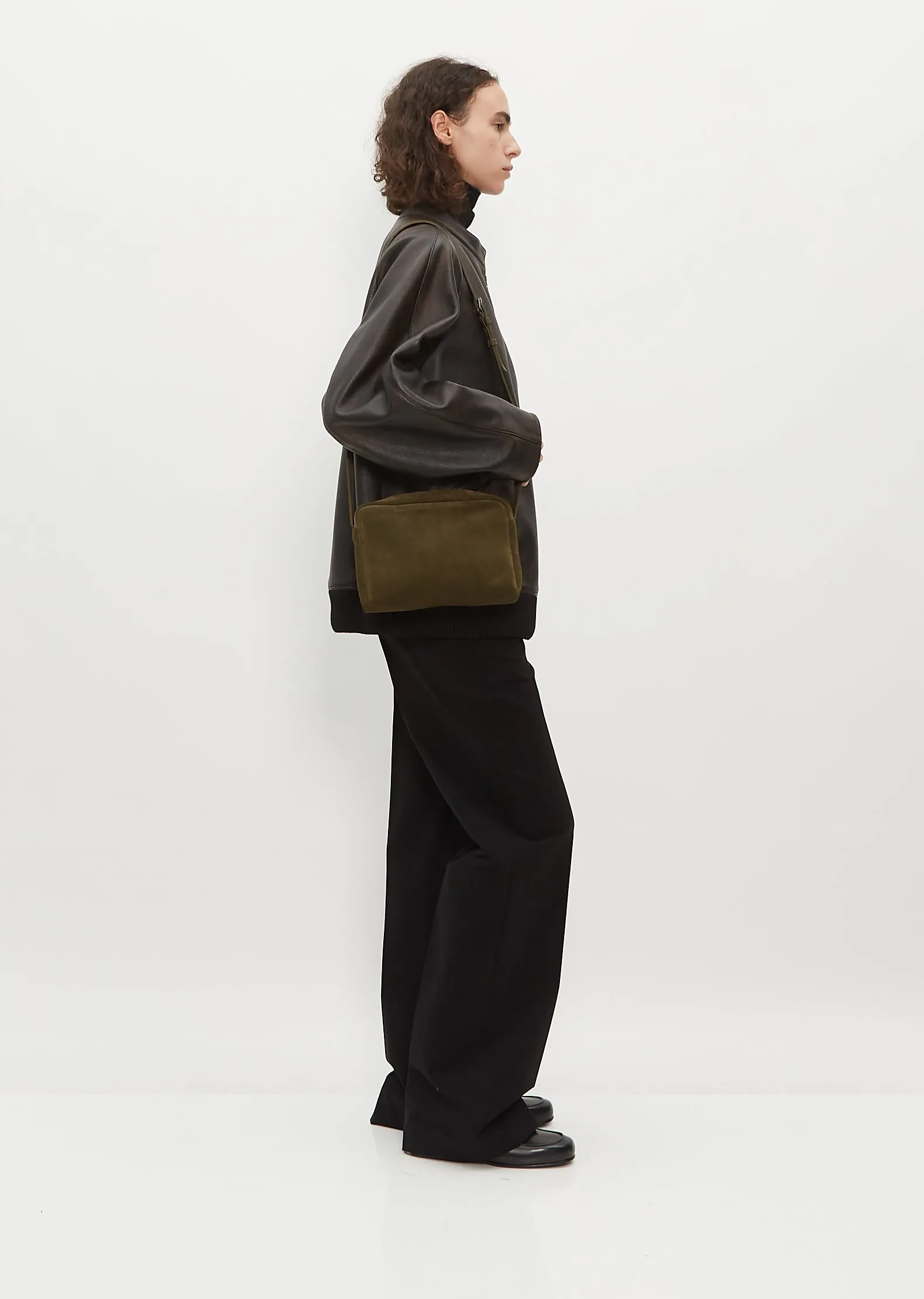 Ayako Crossover Bag Simple — Green Tea