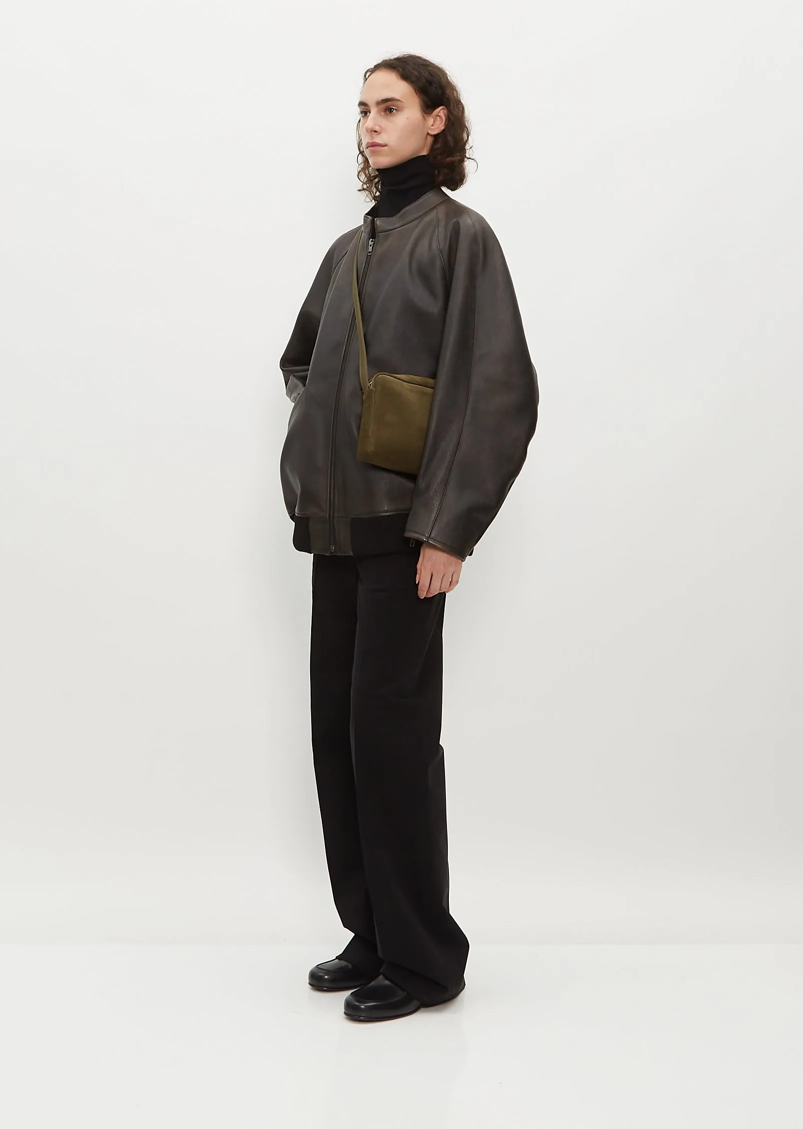 Ayako Crossover Bag Simple — Green Tea