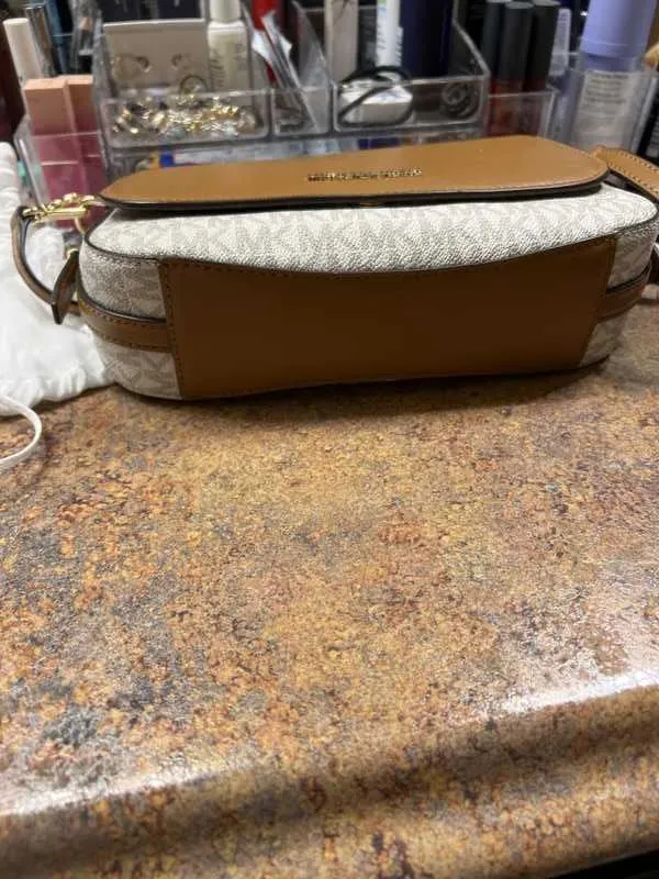 Bedford Legacy Large Logo and Pebbled Leather Crossbody Bag