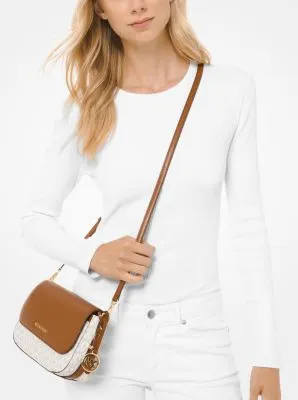 Bedford Legacy Large Logo and Pebbled Leather Crossbody Bag