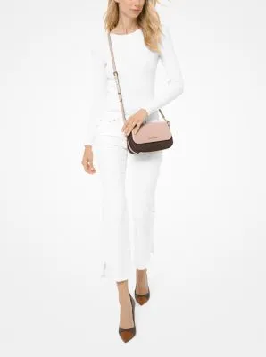 Bedford Legacy Large Logo and Pebbled Leather Crossbody Bag