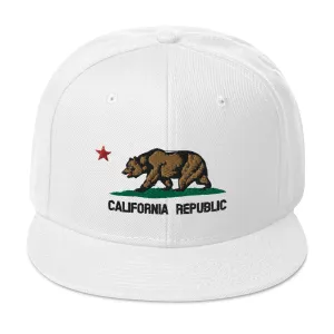 California Republic Flag Snapback Hat