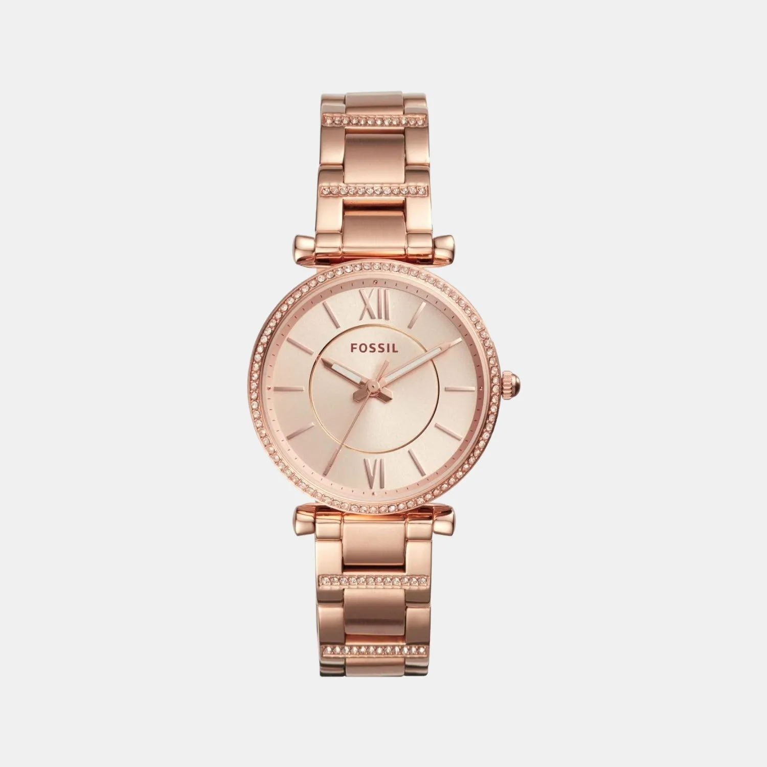 Carlie Women's Rose Gold Analog Stainless Steel Watch ES4301