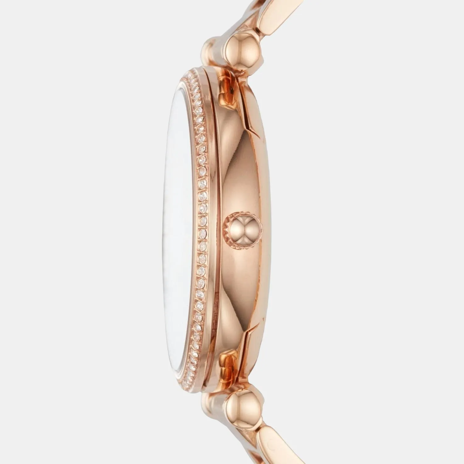 Carlie Women's Rose Gold Analog Stainless Steel Watch ES4301