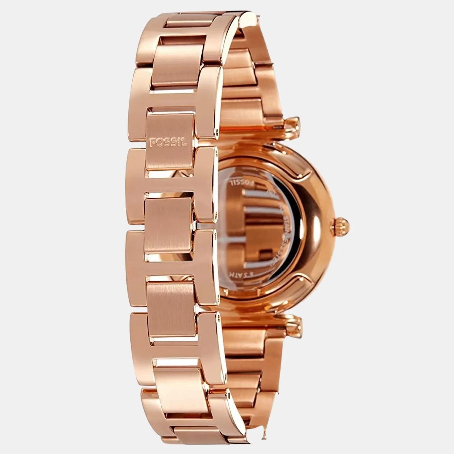 Carlie Women's Rose Gold Analog Stainless Steel Watch ES4301