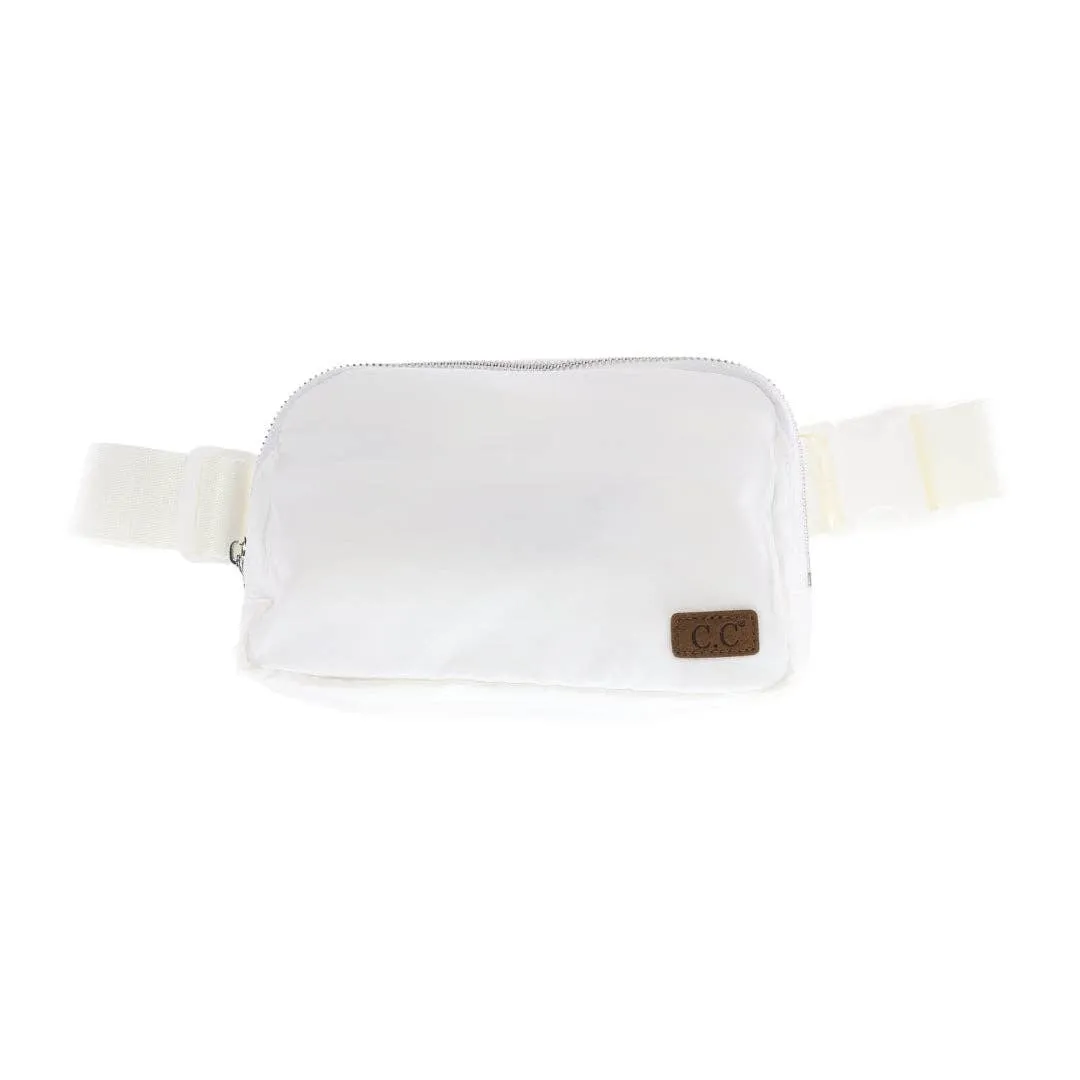 C.C White Fanny Pack Belt Bag