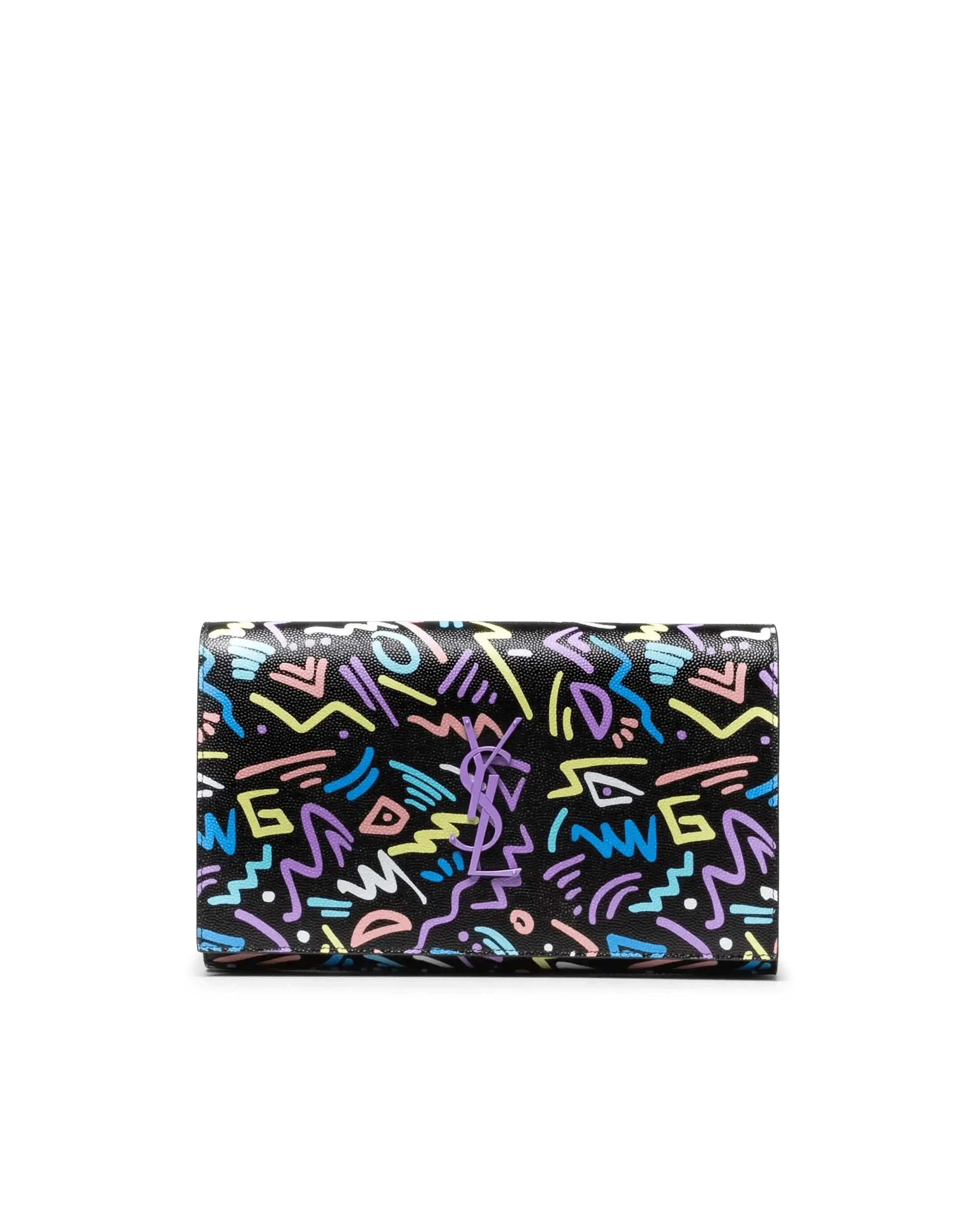 Chain Wallet With Graphic Design