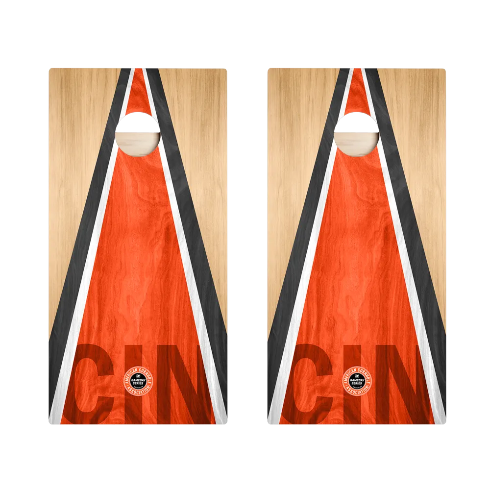 Cincinnati Football Gameday Classic Triangle Star Cornhole Boards