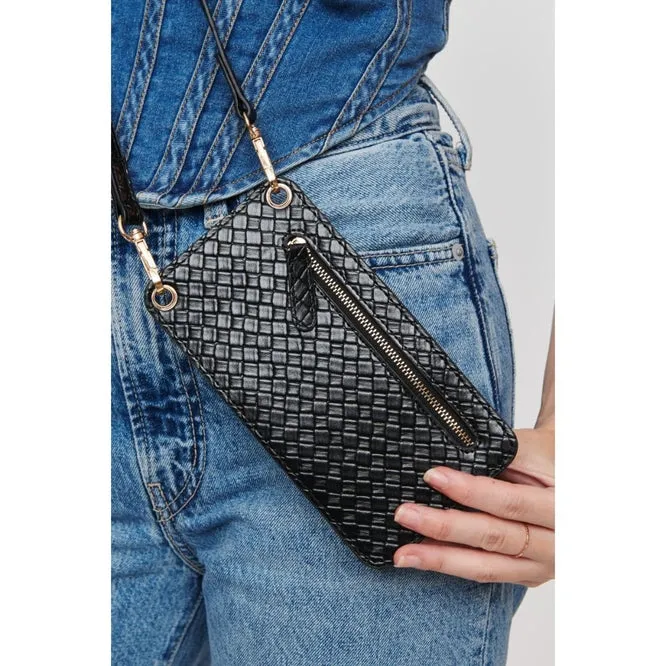 Claire Woven Cellphone Crossbody