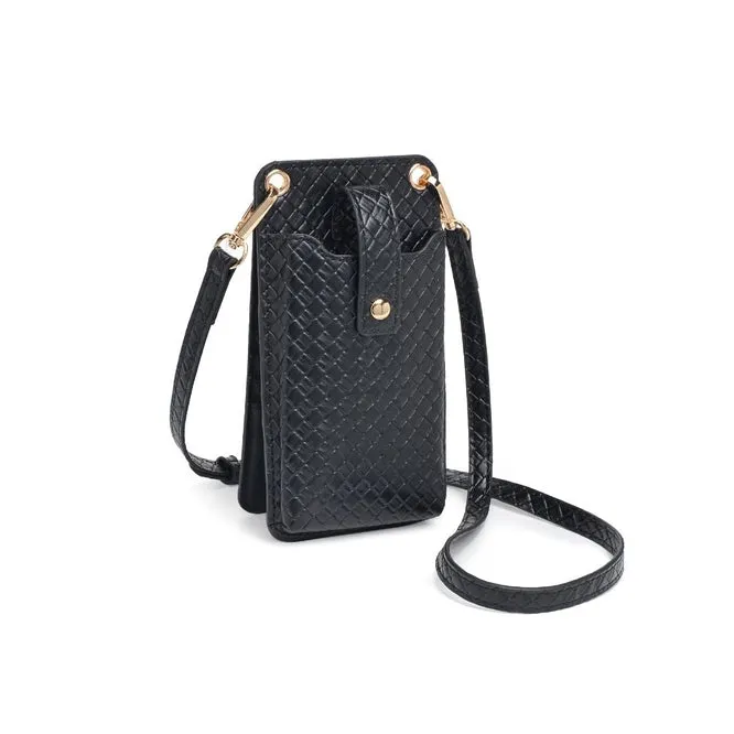 Claire Woven Cellphone Crossbody