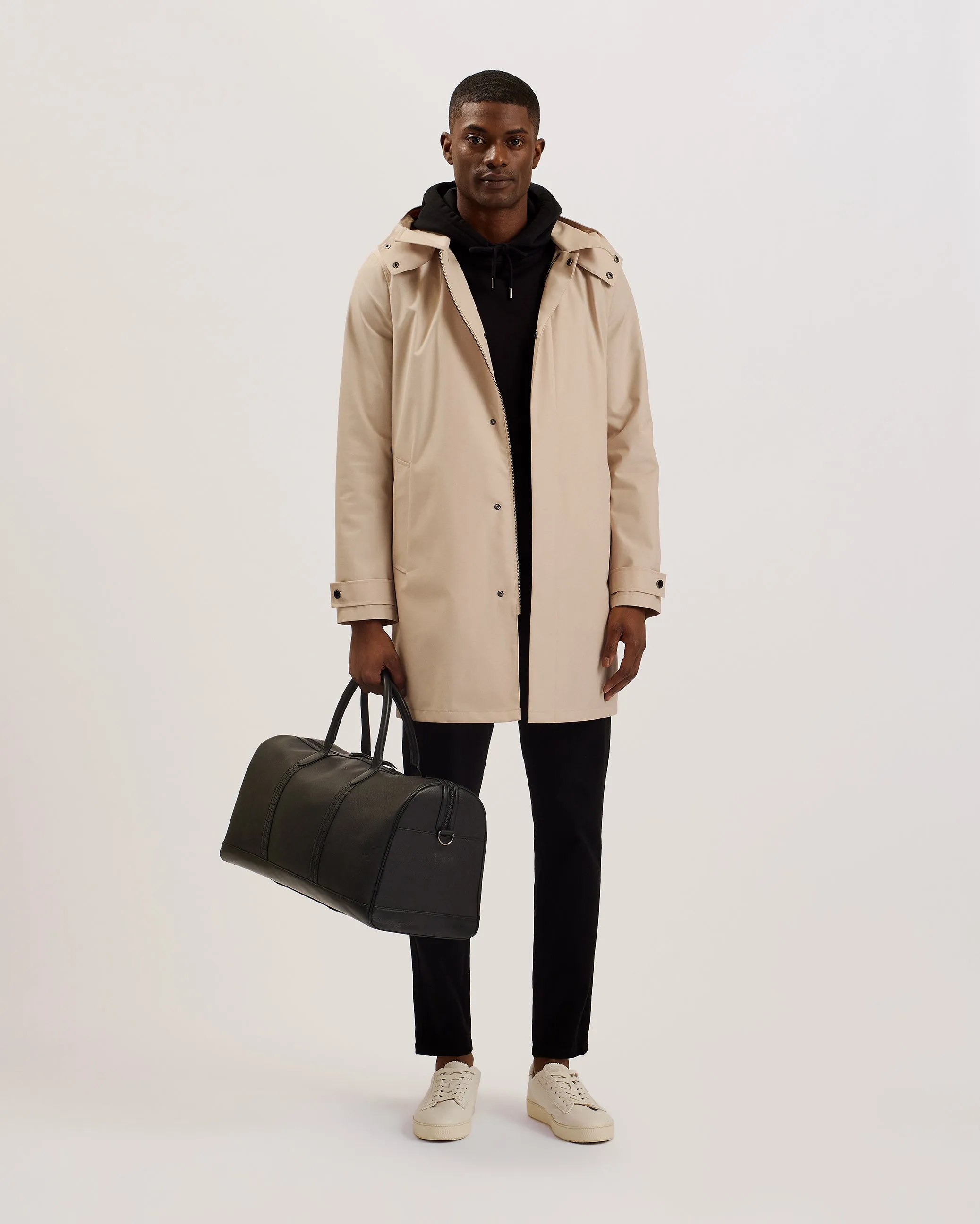 Conarr Saffiano Leather Holdall Black