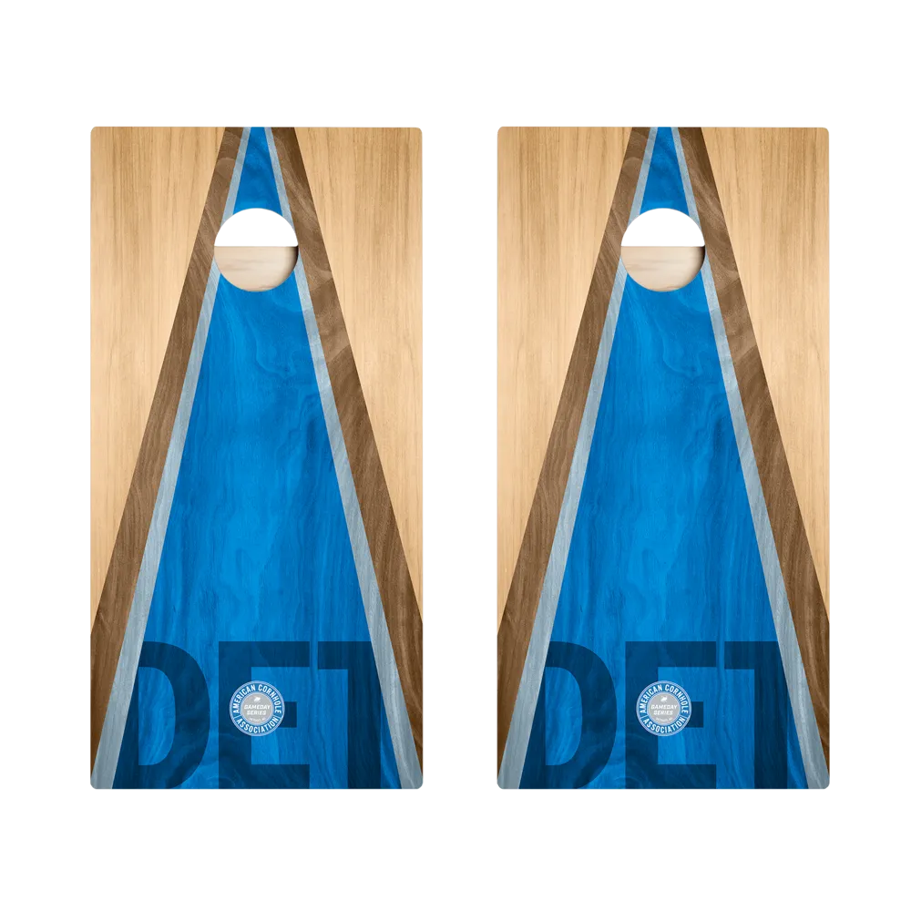 Detroit Football Gameday Classic Triangle Star Cornhole Boards