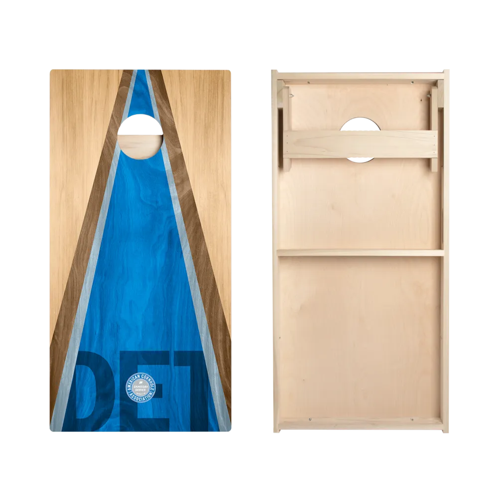 Detroit Football Gameday Classic Triangle Star Cornhole Boards