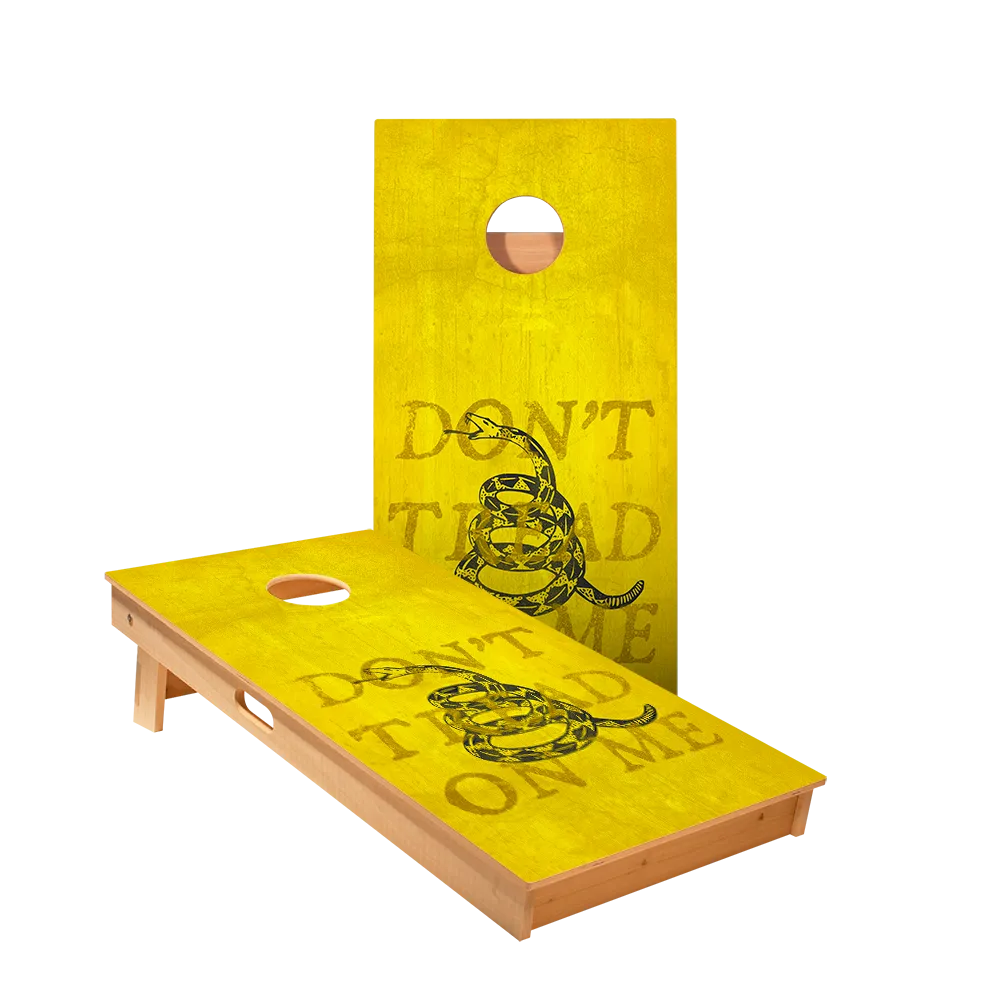 Don’t Tread On Me Yellow Star Cornhole Boards