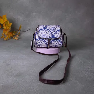 Easy Sling Blue Colour with White Big Flower Design