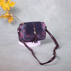 Easy Sling Red Colour with Blue Flower Design.