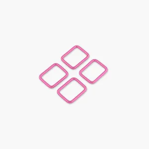 Four Tula Pink 1" Rectangle Rings