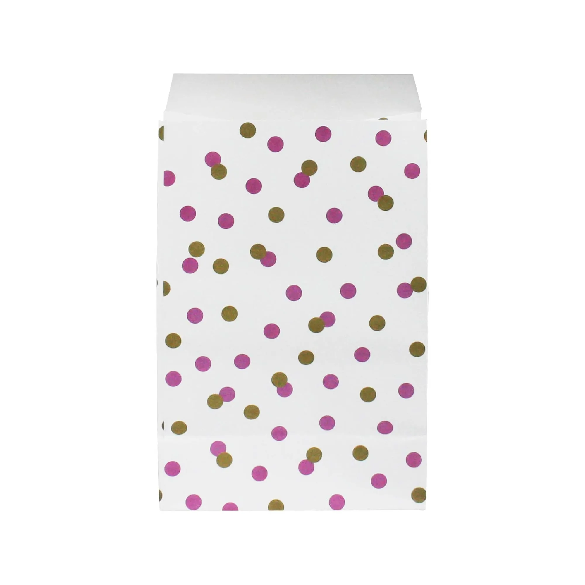 Gold Polka Dots Party Bags - Set of 10