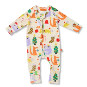 Halcyon Nights Tinsel Tails Long Sleeve Zipsuit