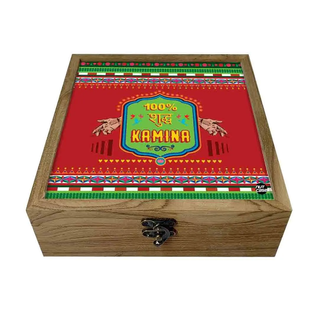 Hip Flask Gift Box -Indian Kitsch Quirky Design-Suddh Kamina