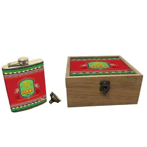 Hip Flask Gift Box -Indian Kitsch Quirky Design-Suddh Kamina