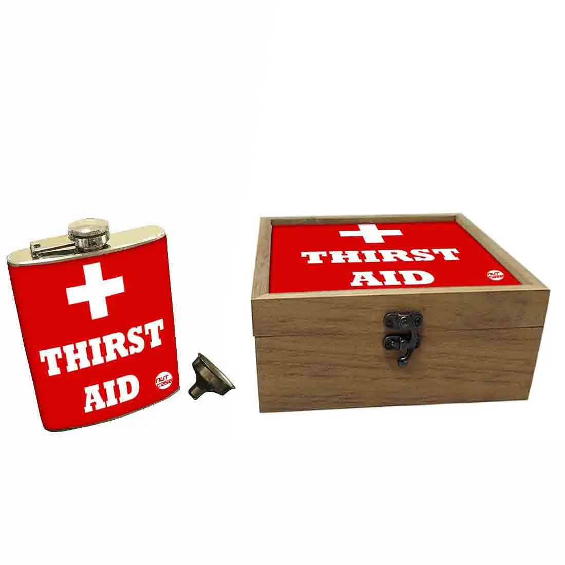Hip Flask Gift Box -Thirst Aid