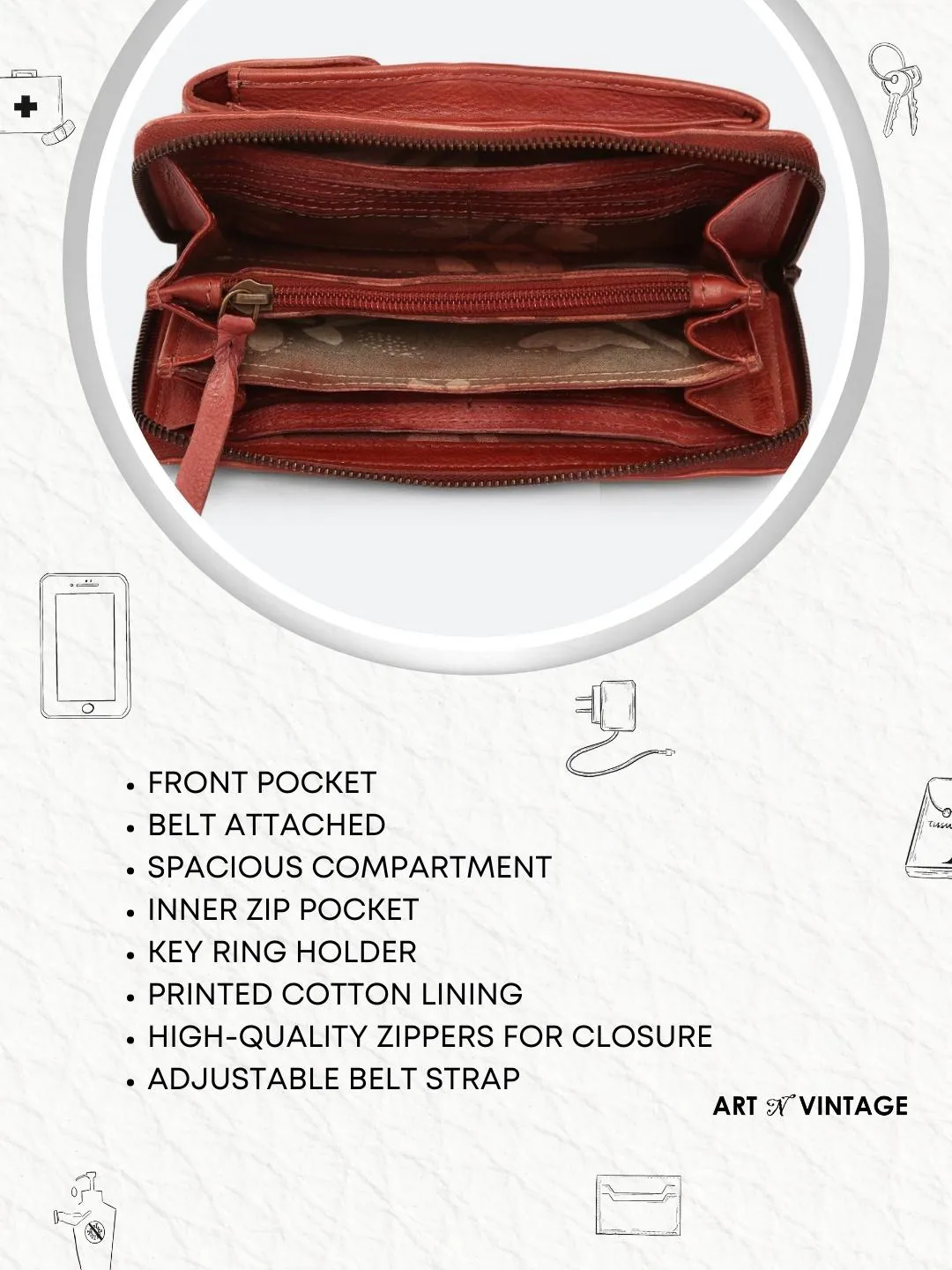 Insignia: Leather Mandala Phone Case Wallet