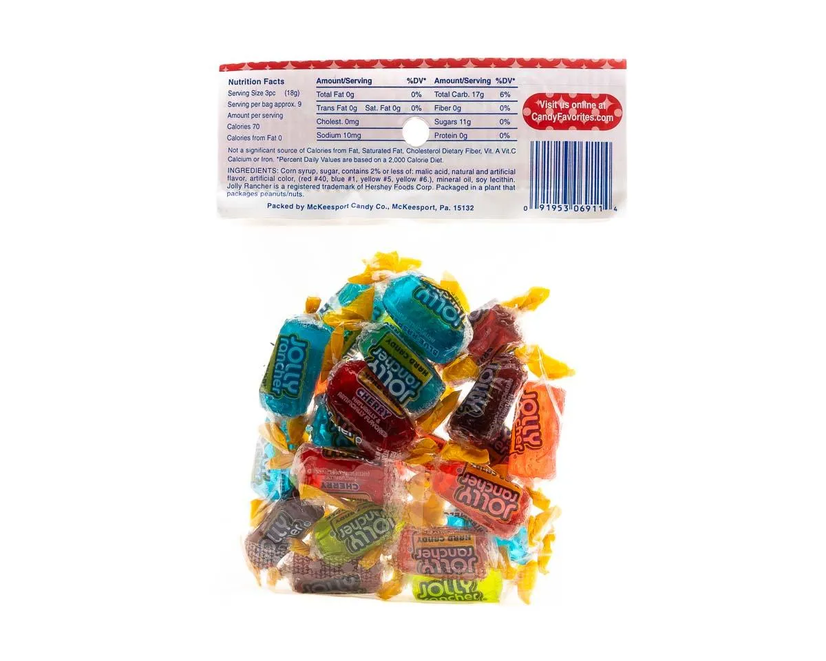 Jolly Ranchers Hard Candy 6 Ounce Peg Bags