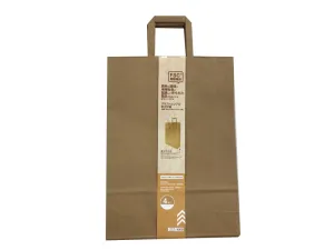 KRAFT SIMPLE HANDBAG(VERTICAL 10.23inx1.18ftx3.54in 4SHEETS)