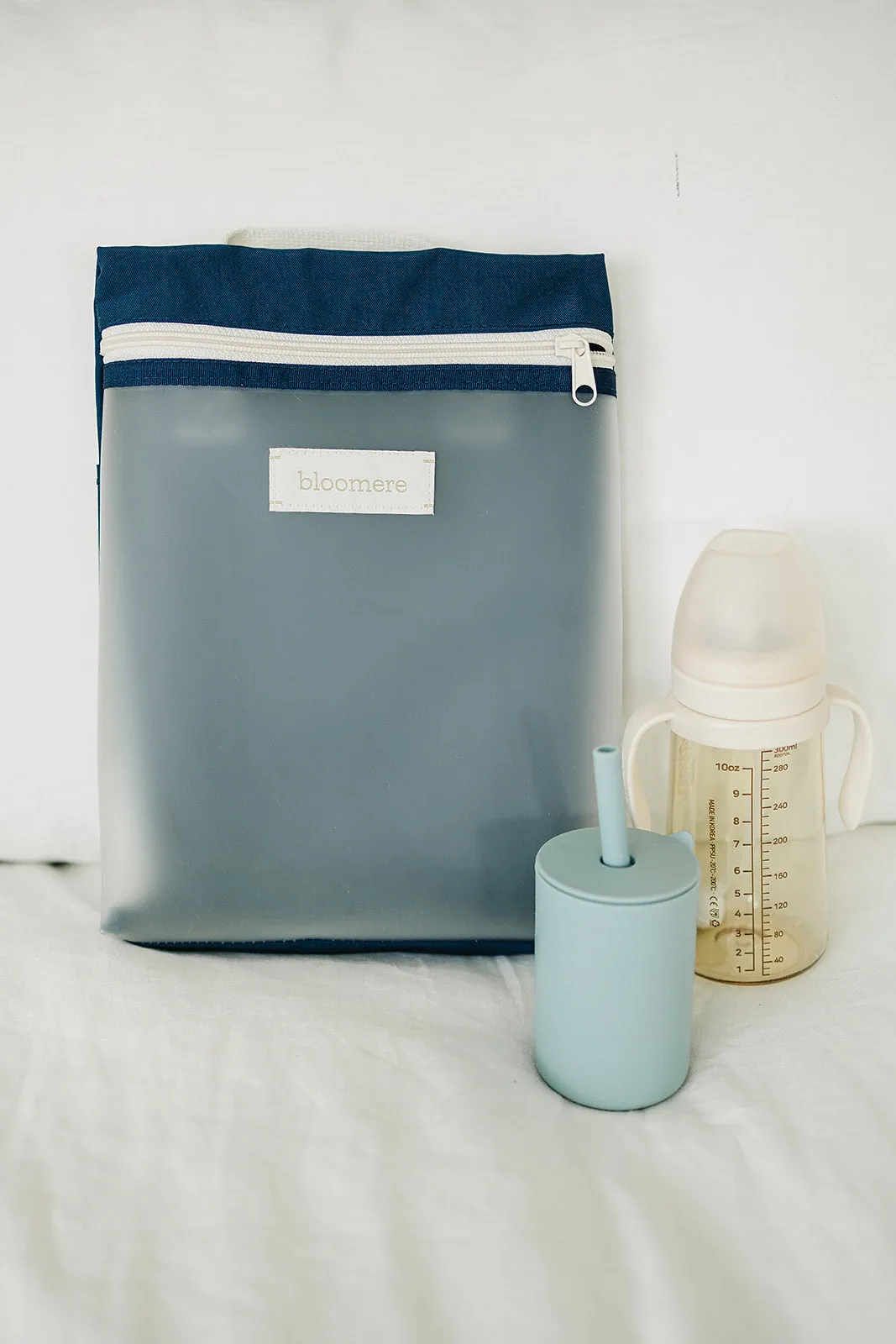 Large Pouch (Link Pink and Navy)