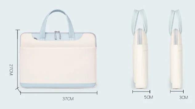Leather Large Capacity Laptop Case