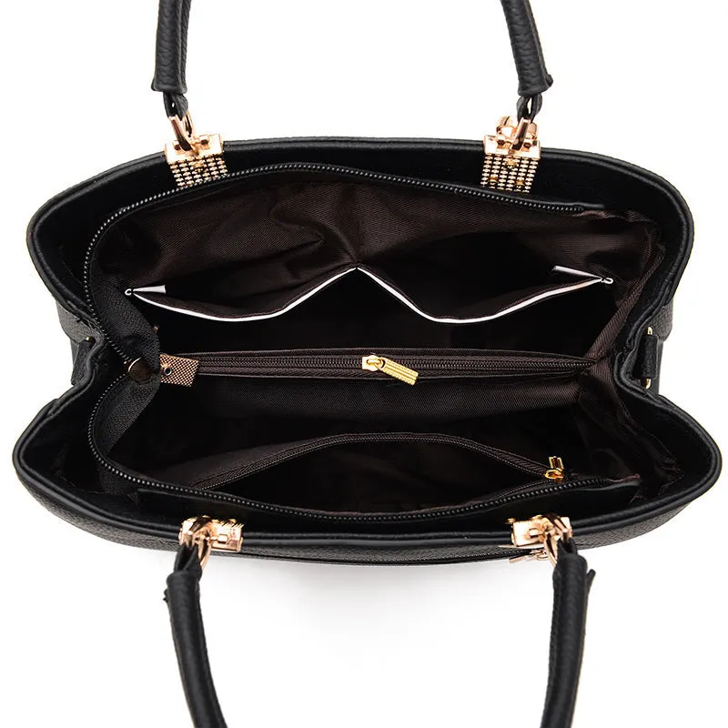 Michelle  Schultertasche mit Schleifenstern-Anhnger