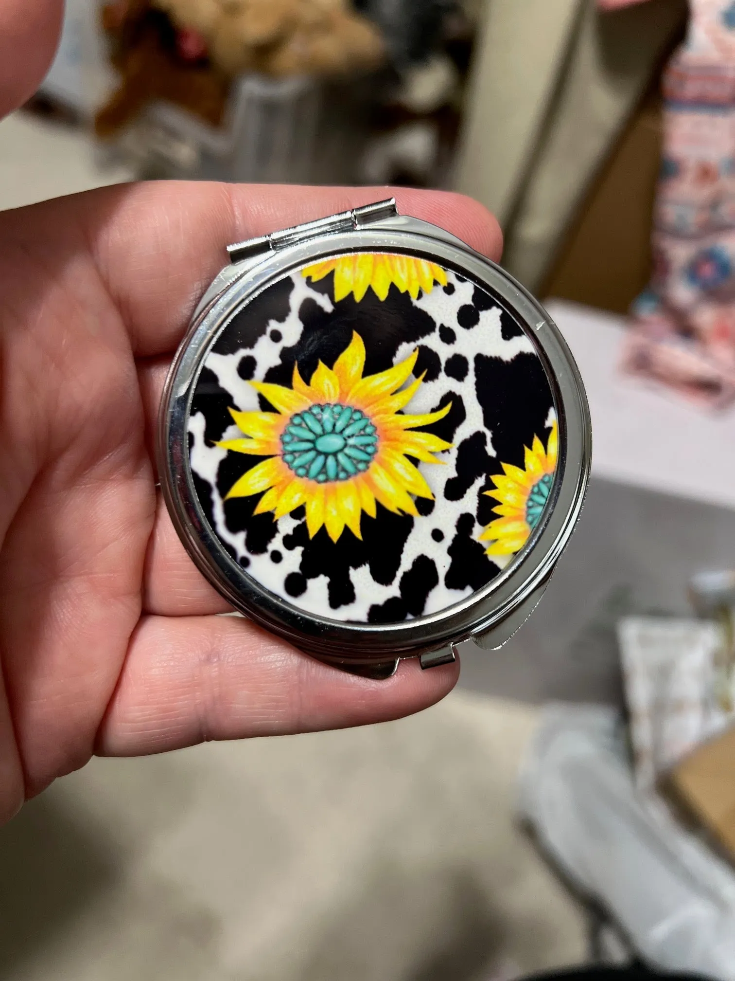 Mirrored Compacts - Round