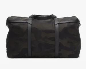 Mismo Tour Medium Duffle in Black Camo and Black Leather