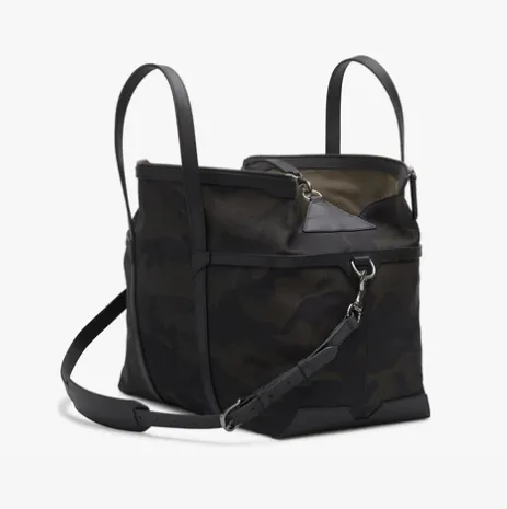 Mismo Tour Medium Duffle in Black Camo and Black Leather