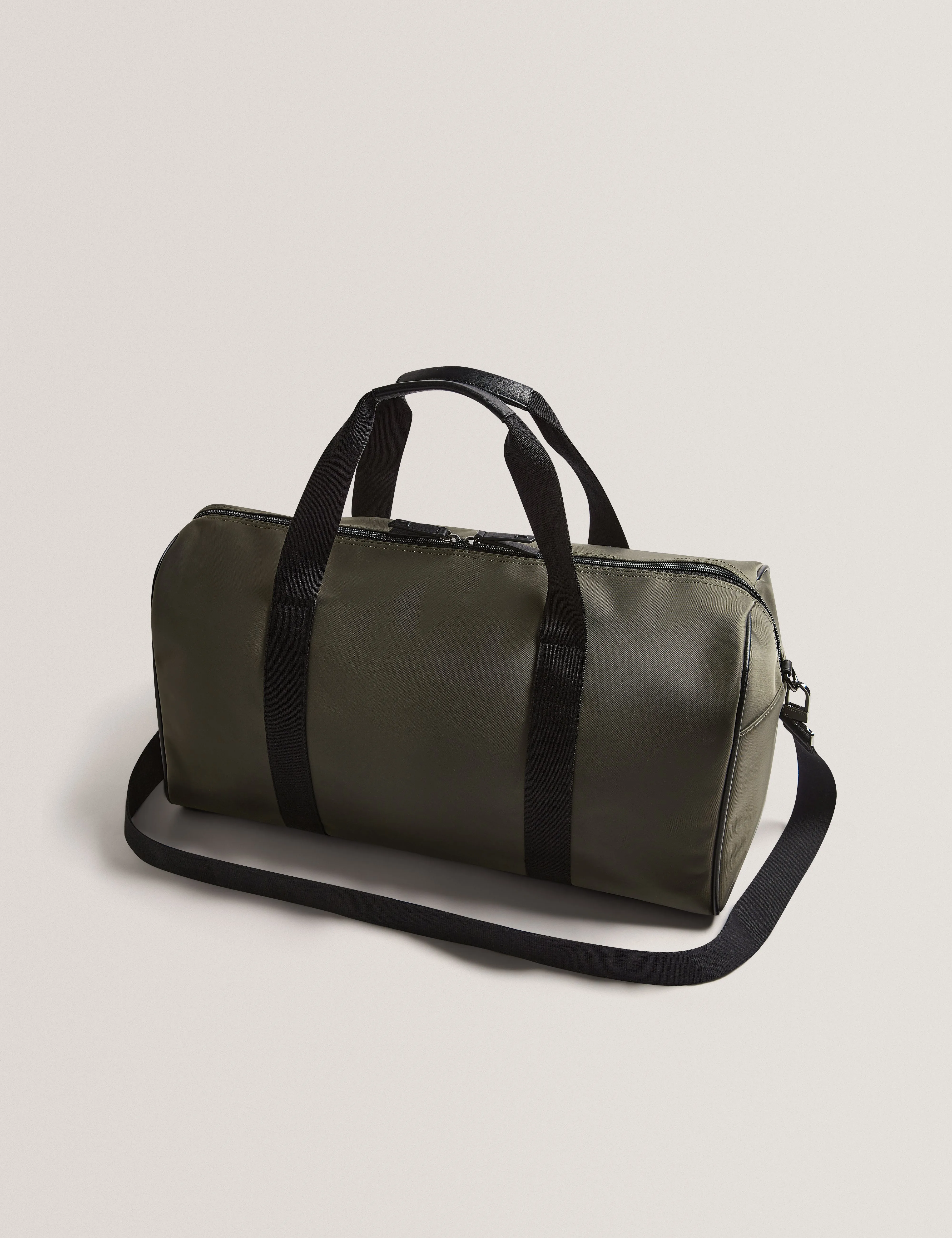 Nelsons Nylon Tb Script Holdall Bag Khaki