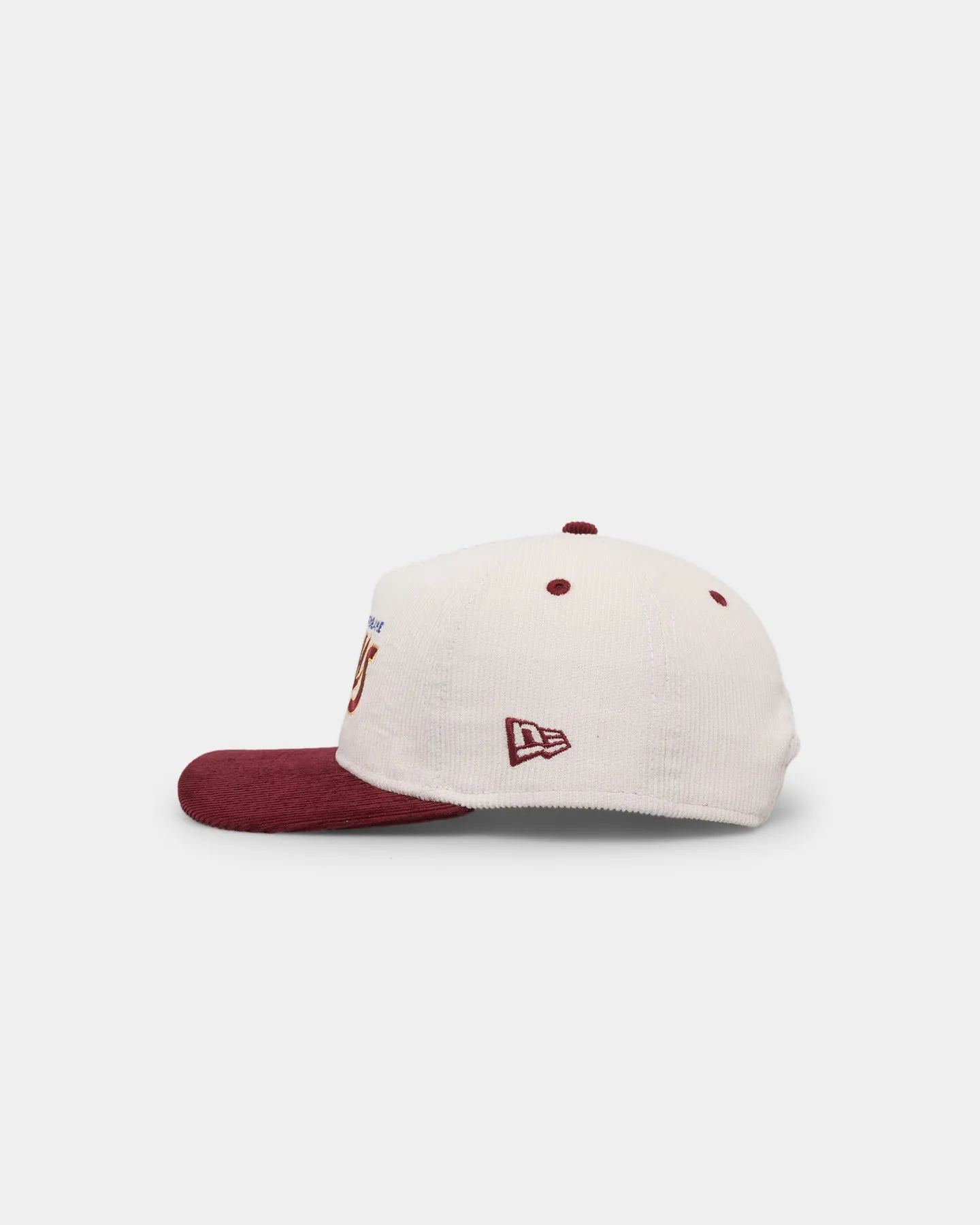 New Era Brisbane Lions "AFL Cord Script" Golfer Snapback Chrome/OTC