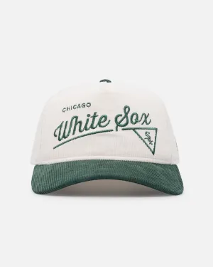 New Era Chicago White Sox 'Heritage Golf' Pre-Curved Golfer Snapback Chrome White